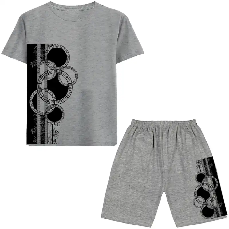 ست تی شرت و شلوارک پسرانه مدل N88