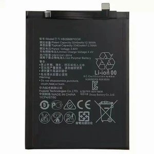 باتری موبایل مدل HB356687ECW ظرفیت 3340 میلی آمپر ساعت مناسب برای گوشی موبایل هوآوی Mate 10 lite