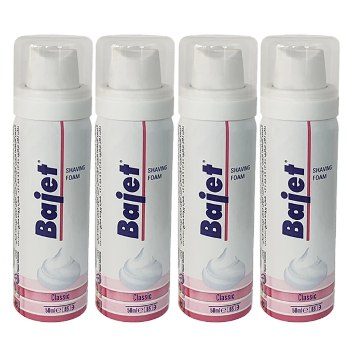 فوم اصلاح باژه مدل کلاسیک حجم 50 میلی لیتر بسته 4 عددی