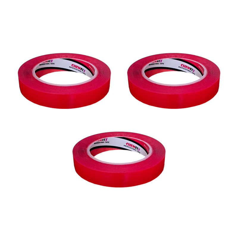 ‌چسب دوطرفه ژله ای چمفیکس مدل Nano عرض 2 سانتی متر بسته 3 عددی