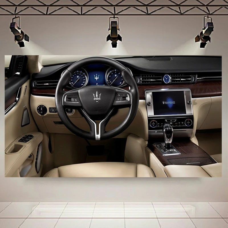 تابلو بوم طرح ماشین مدل کابین مازراتی کد AR222