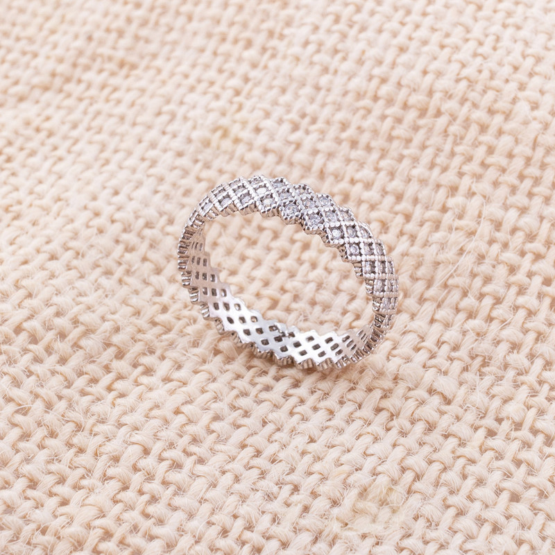 انگشتر نقره زنانه مدل پرنس AT_R109