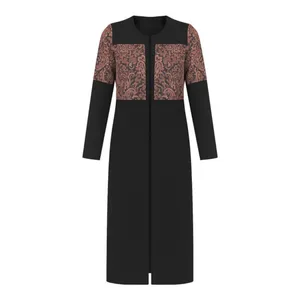 مانتو زنانه مدل ساده آستین گیپور کد ۱۲۴