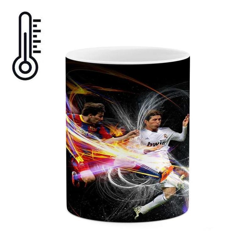 ماگ حرارتی کاکتی مدل لیونل مسی و راموس کد  mgh12336