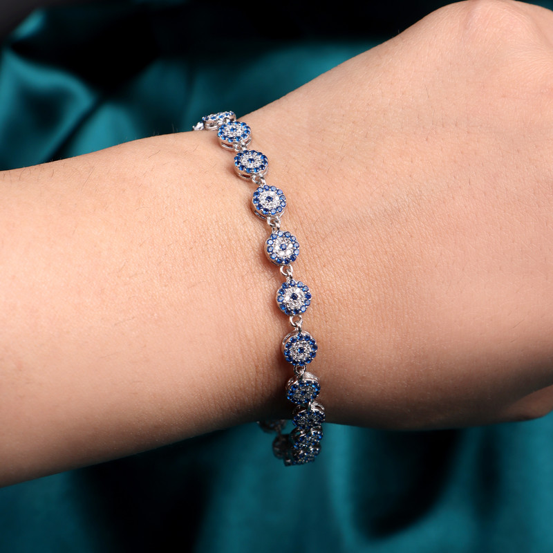 دستبند نقره زنانه جی تی ای مدل G_233 دستبند نقره زنانه جی تی ای مدل G_233