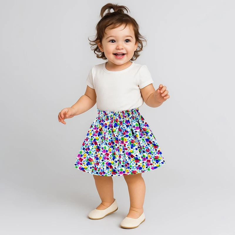 دامن دخترانه دل آویز مدل T361