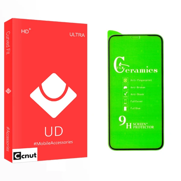 محافظ صفحه نمایش سرامیکی کوکونات مدل UD Glass مناسب برای گوشی موبایل اپل Iphone 11 Pro / Iphone X / Iphone 10