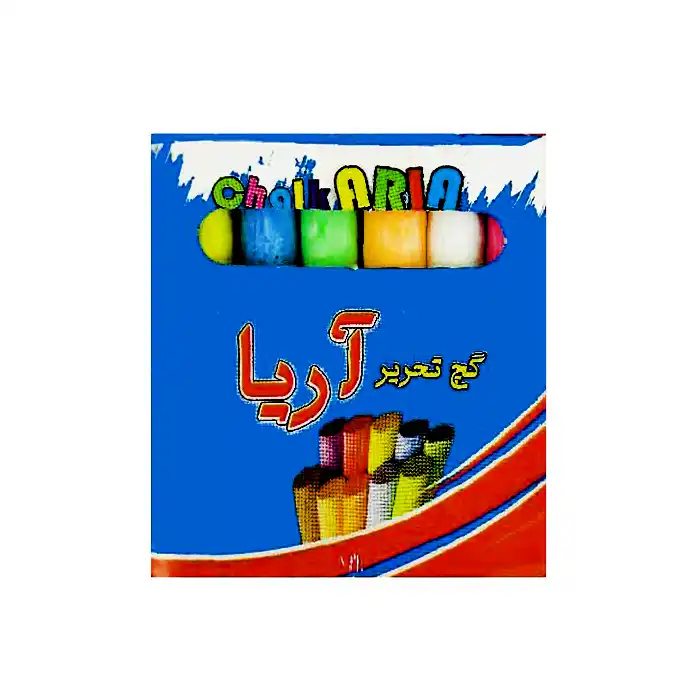 گچ رنگی آریا مدل Chalk_06 بسته 6 عددی