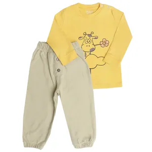 ست تی شرت و شلوار نوزادی ریکالاکو مدل مانا