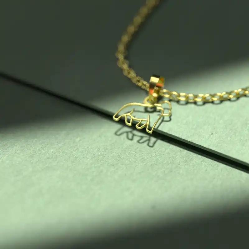 گردنبند طلا 18 عیار زنانه مدوپد مدل میمون کد B3-1-1331