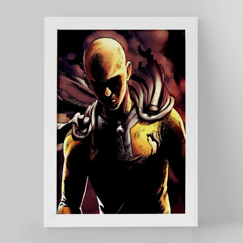 تابلو خندالو مدل سایتاما انیمه مرد تک مشتی کد 11378