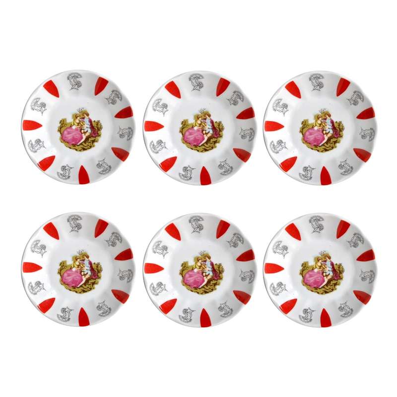 نعلبکی واتسون مدل محرمات طرح LOVE بسته 6 عددی