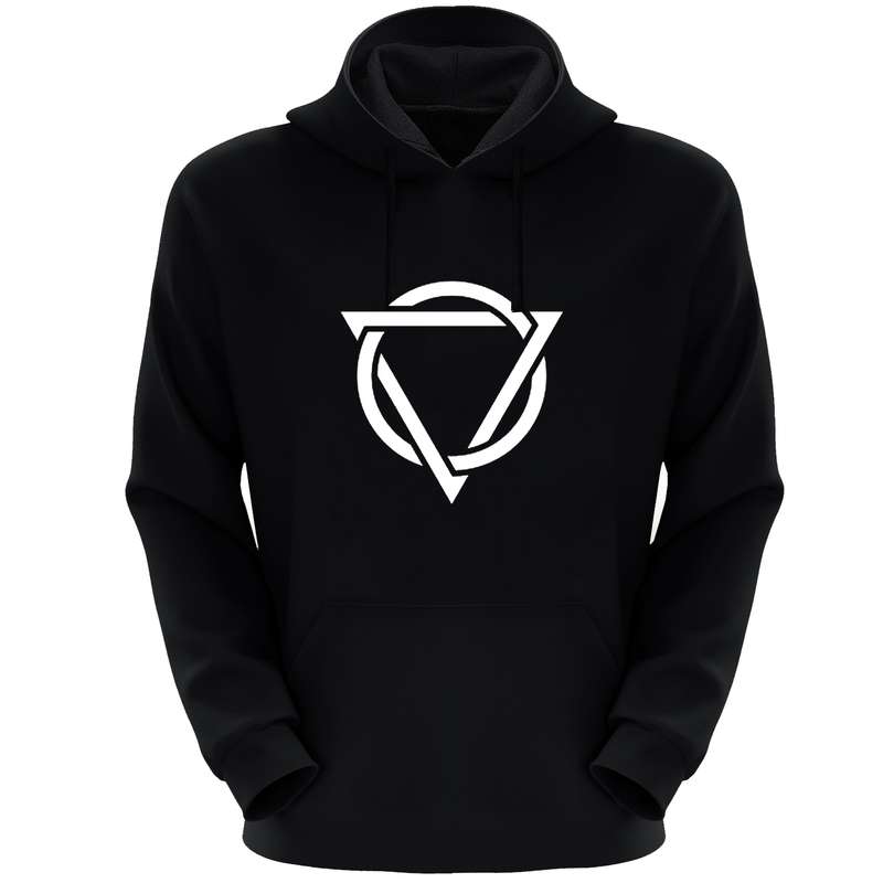 هودی مردانه مدل مثلث ودایره S92 رنگ مشکی