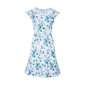 پیراهن ساحلی یقه گرد زنانه بلو موشن مدل NITS204