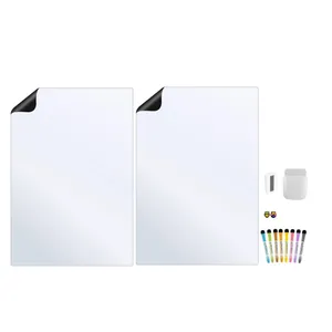 تخته وایت برد هوم اند فریج مدل 13 سایز 60x40 سانتیمتر به همراه ماژیک و مگنت و تخته پاک کن مجموعه 13 عددی