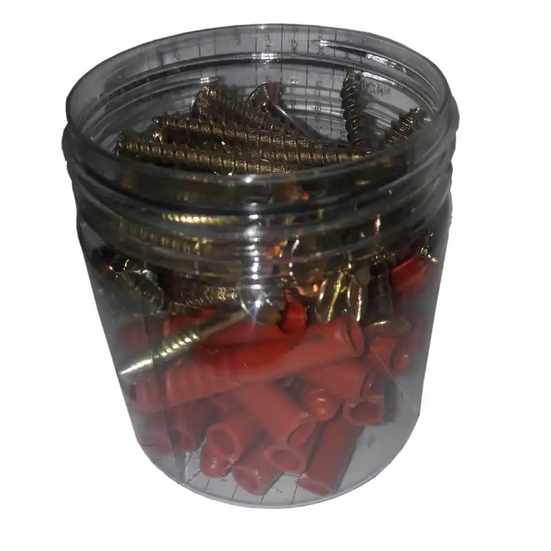 پیچ و رول پلاک مدل P4R100 مجموعه 100 عددی