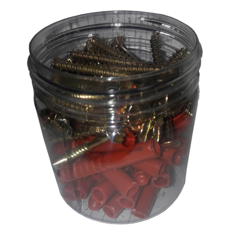 پیچ و رول پلاک مدل P4R100 مجموعه 100 عددی