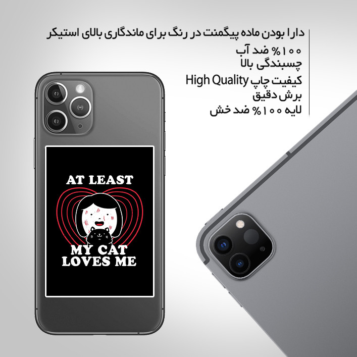 استیکر تزئینی موبایل و تبلت ماسا دیزاین مدل AS125 CAT