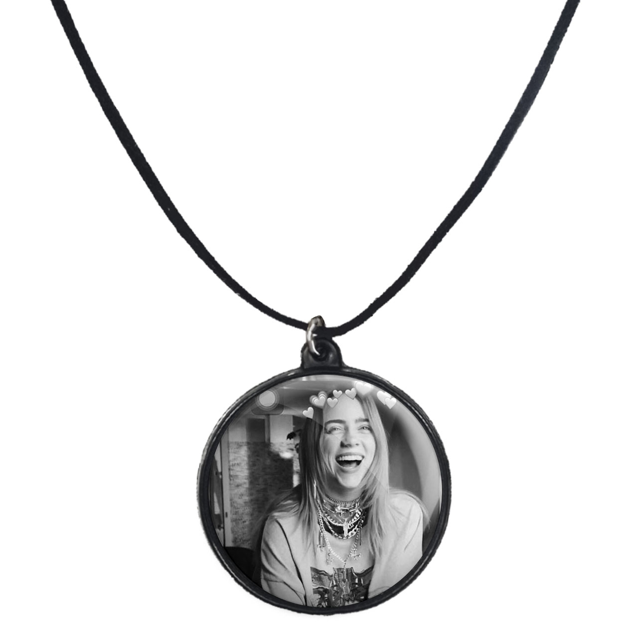 گردنبند پرمانه طرح بیلی آیلیش کد pmb.7587 مدل دو طرفه