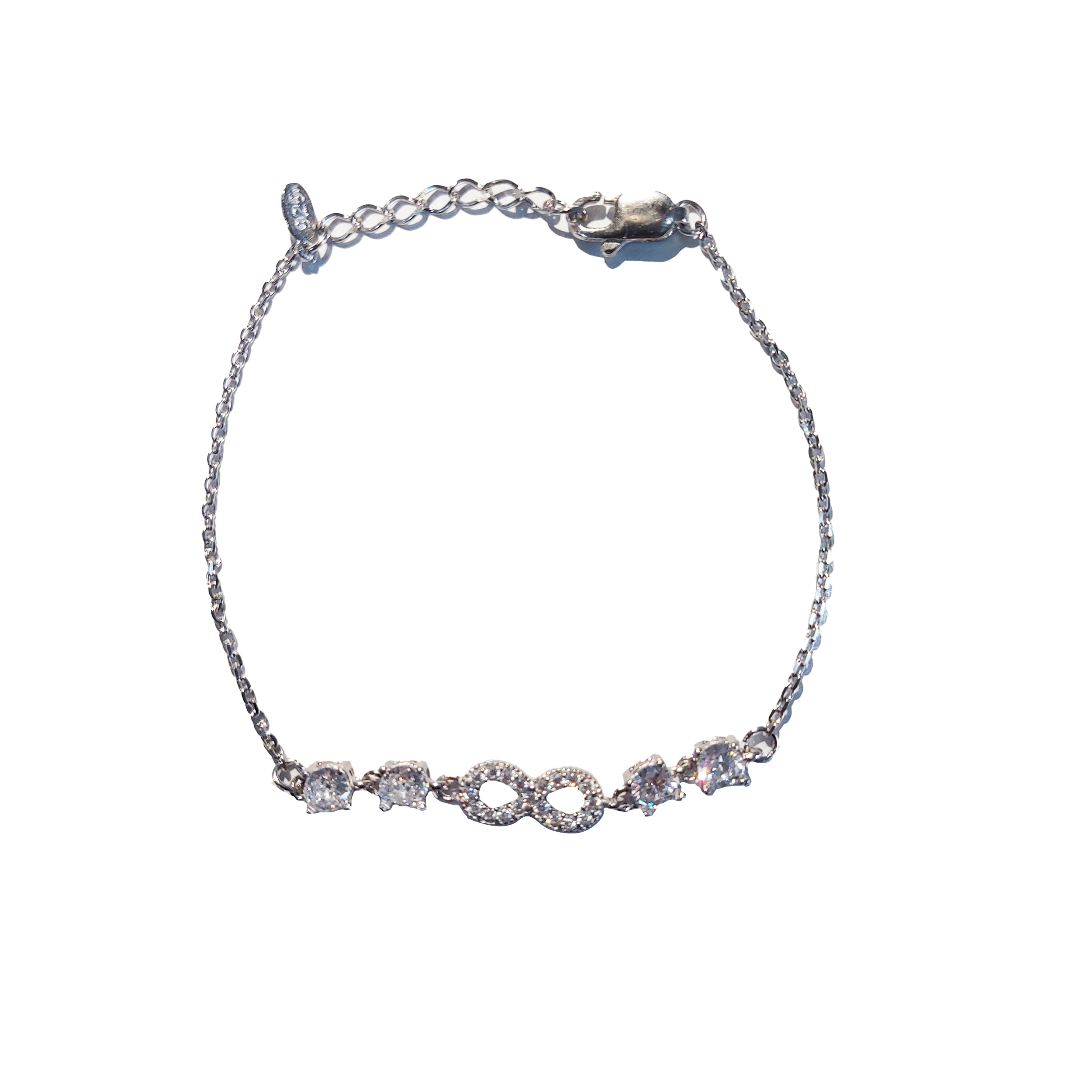 دستبند نقره زنانه جی تی ای مدل بینهایت