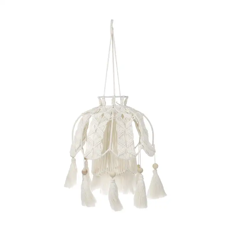 لوستر بافتنی مدل مکرومه 1