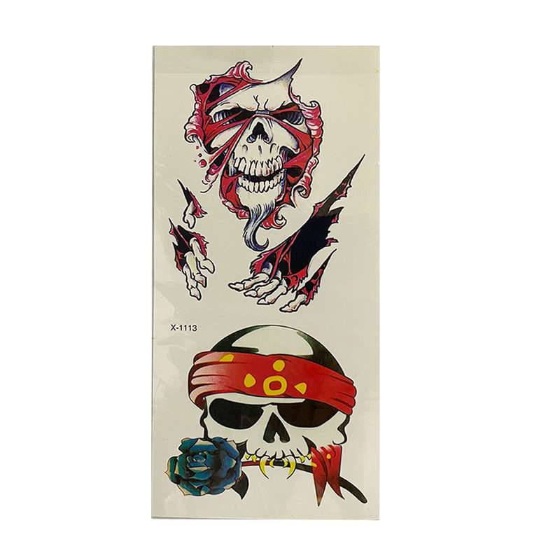  تتوی موقت طرح skull کد 06 