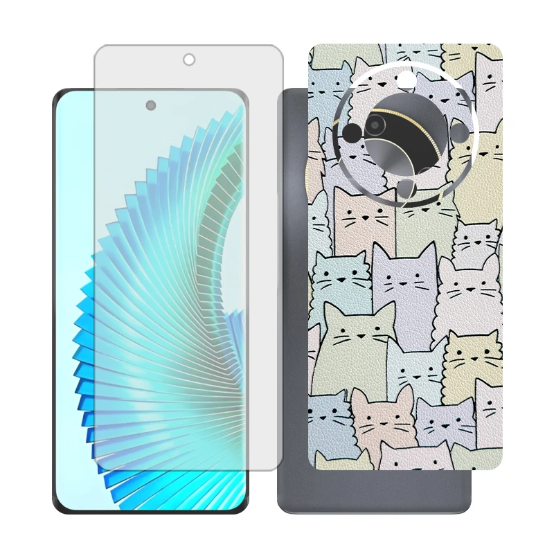 محافظ صفحه نمایش شفاف گلس مدل Together مناسب برای گوشی موبایل آنر X9b به همراه برچسب پوششی پشت گوشی