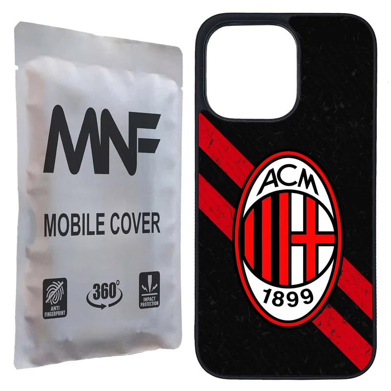 کاور ام ان اف طرح تیم AC Milan کد P-241 مناسب برای گوشی موبایل اپل iPhone 13 Pro
