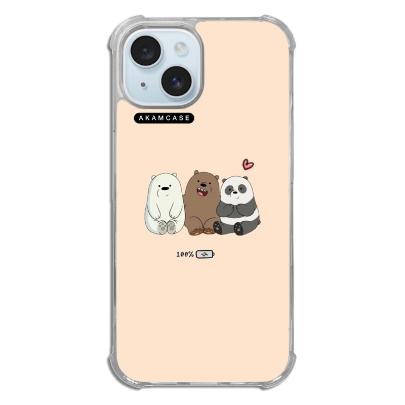 کاور آکام مدل AMCWTA15-BARE BEAR13 مناسب برای گوشی موبایل اپل iPhone 15