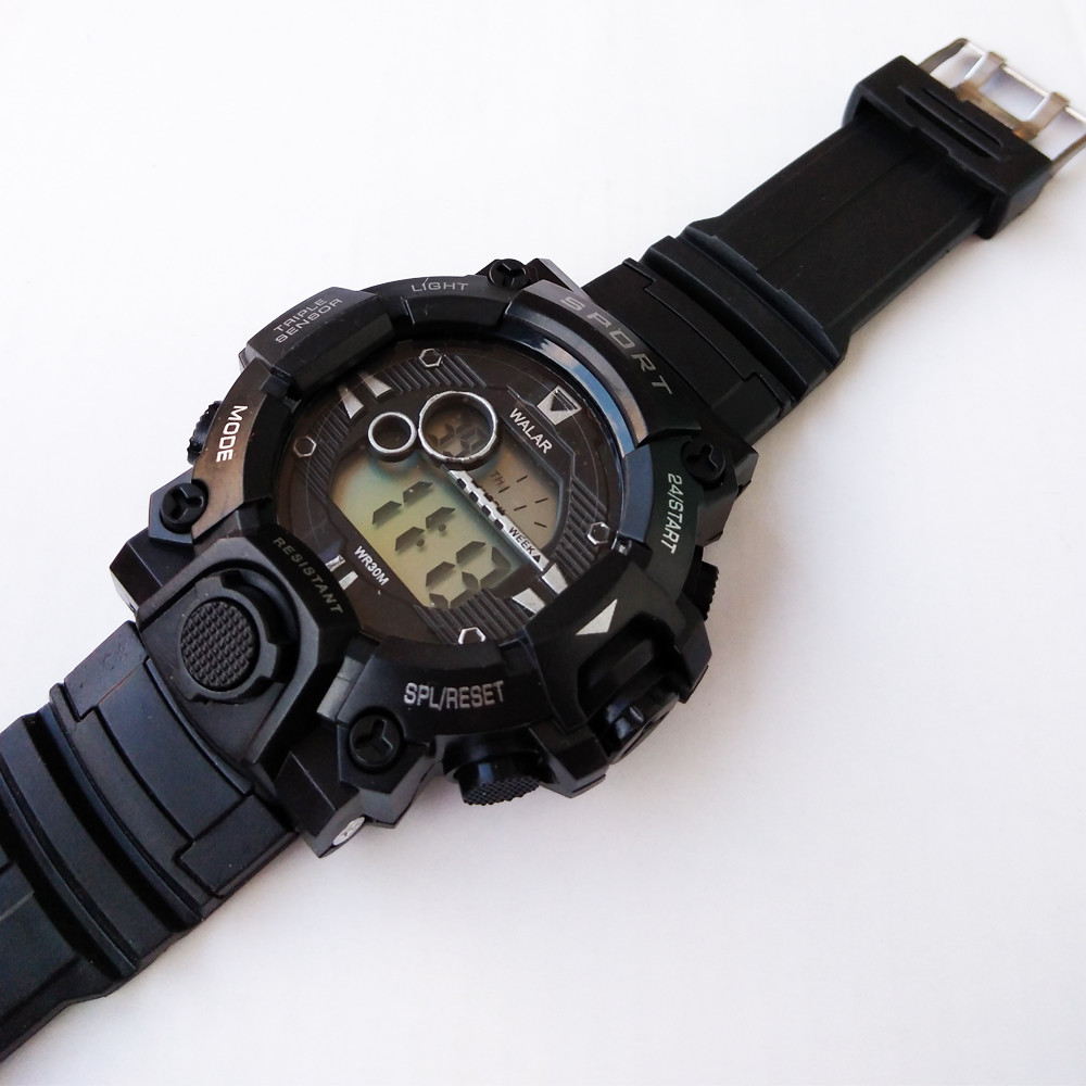 ساعت مچی دیجیتال والار مدل اسپرت ضدآب کرنومتر چراغدار کد 200D
