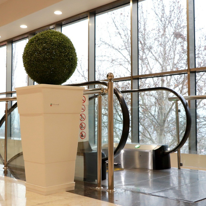 گلدان گلپونه مدل چهارگوش لابی 156