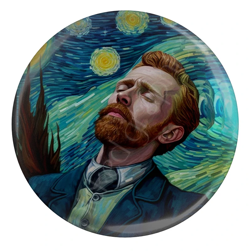 پیکسل مدل نقاشی شب پر ستاره از ون گوگ کد s15161