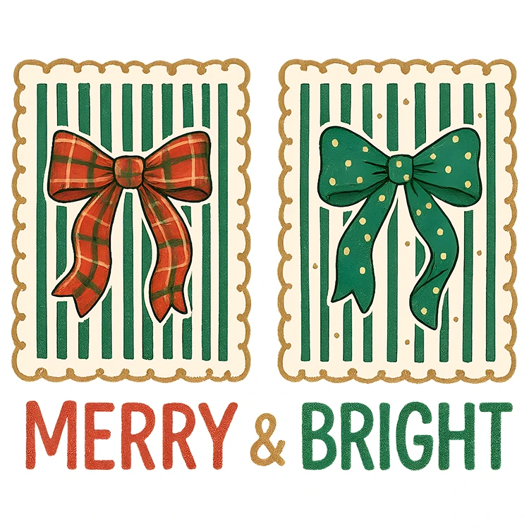 استیکر پارچه و لباس پاد آفرین مدل کریسمس کد DKST706