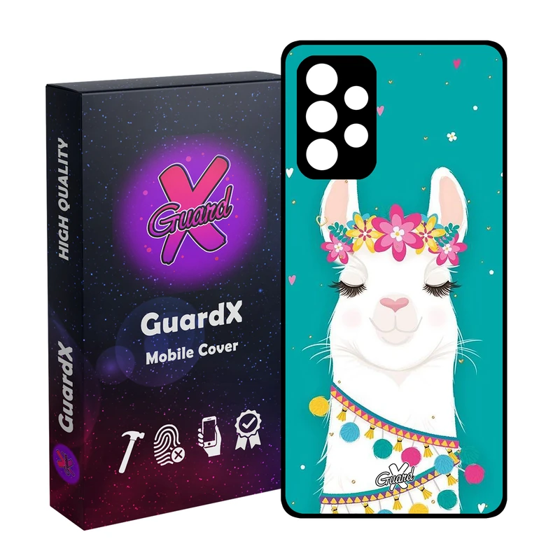 کاور گارد ایکس طرح Llama مدل Glass10017 مناسب برای گوشی موبایل سامسونگ Galaxy A52s