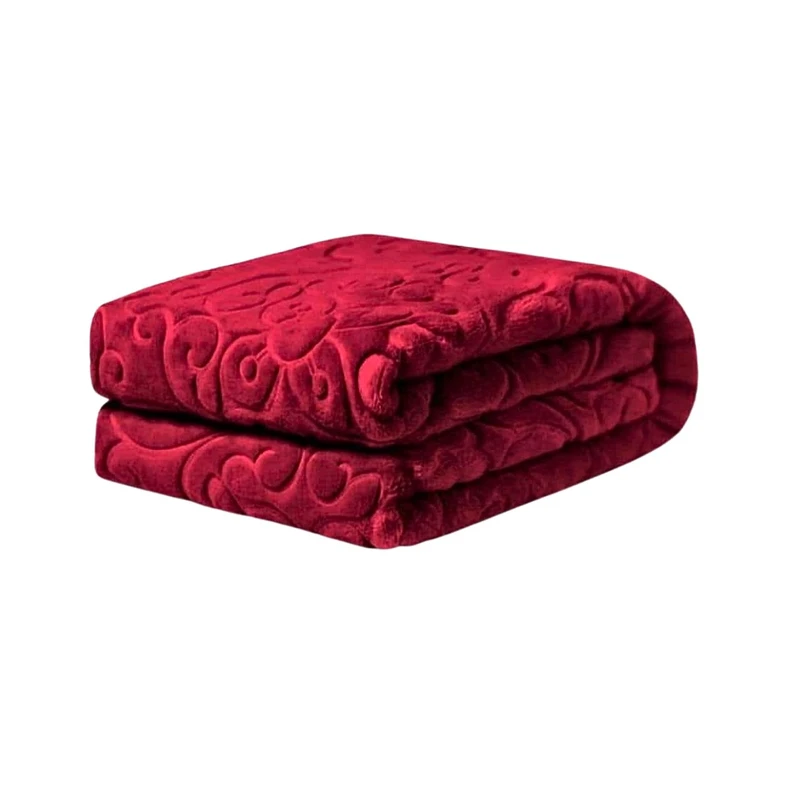 پتو یک نفره گلبافت مدل الوان گل برجسته کد 60023 سایز 220x160 سانتی‌متر