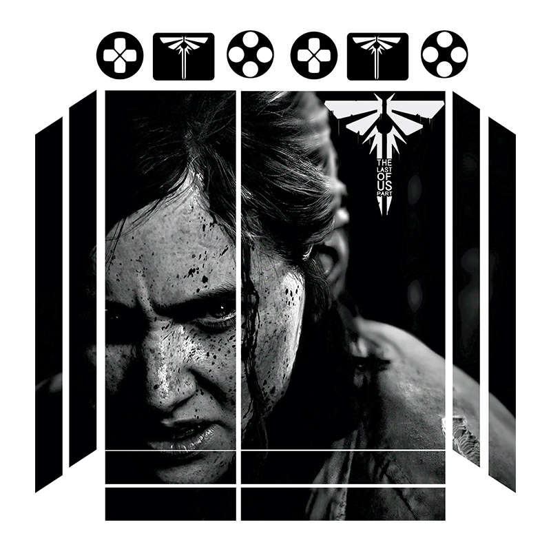 برچسب پلی استیشن 4 فت توییجین وموییجین مدل last of us 05 مجموعه 16 عددی