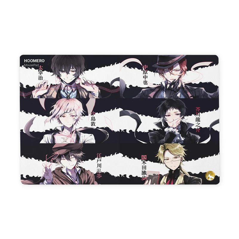 ماوس پد هومرو مدل ML072-SIZE2437 طرح انیمه سگ‌های ولگرد بانگو