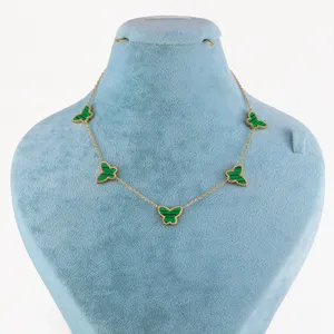 گردنبند زنانه مدل پروانه کد AAB442