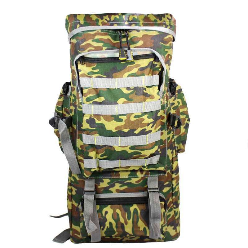 کوله پشتی کوهنوردی 60 لیتری طرح ارتشی کد GRN 021
