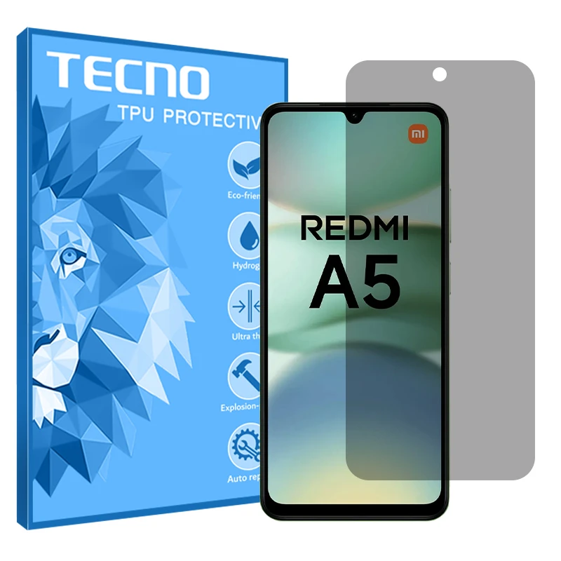 محافظ صفحه نمایش حریم شخصی تکنو مدل Resistant مناسب برای گوشی موبایل شیائومی Redmi A5 4G