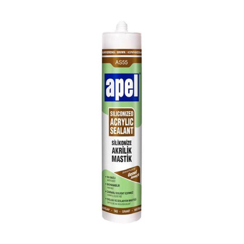 درزگیر  قهوه ای چوب اپل مدل AP212 حجم 330 میلی لیتر