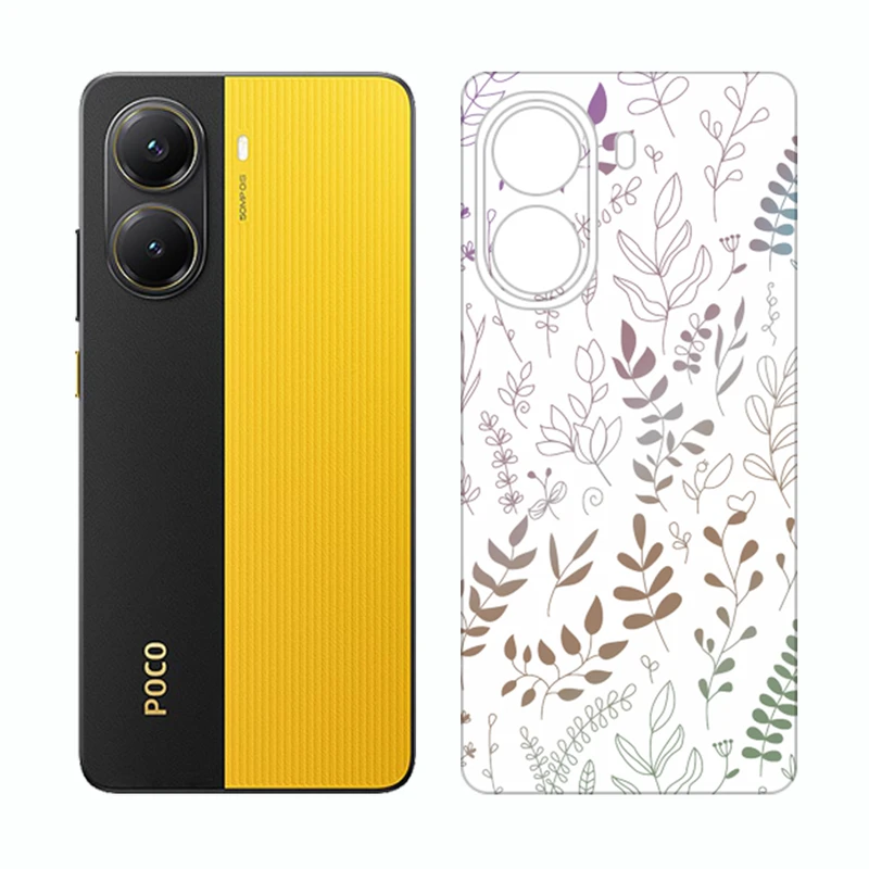برچسب پوششی ریمکس مدل Cover طرح برگ مناسب برای گوشی موبایل شیائومی Poco X7 Pro
