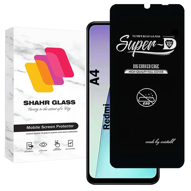 محافظ صفحه نمایش شهر گلس مدل SUPERDNSH مناسب برای گوشی موبایل شیائومی Redmi A4 