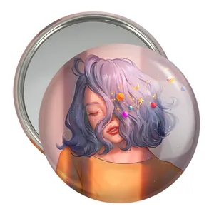 آینه جیبی خندالو مدل دخترانه کد 25655