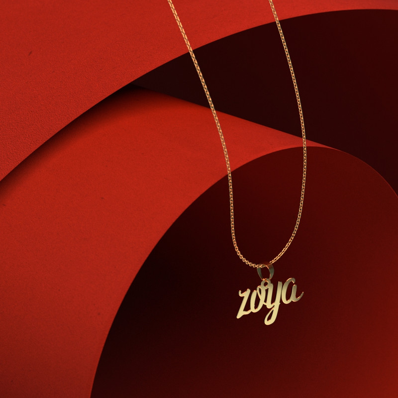 گردنبند طلا 18 عیار زنانه مدوپد مدل zoya گردنبند طلا 18 عیار زنانه مدوپد مدل zoya