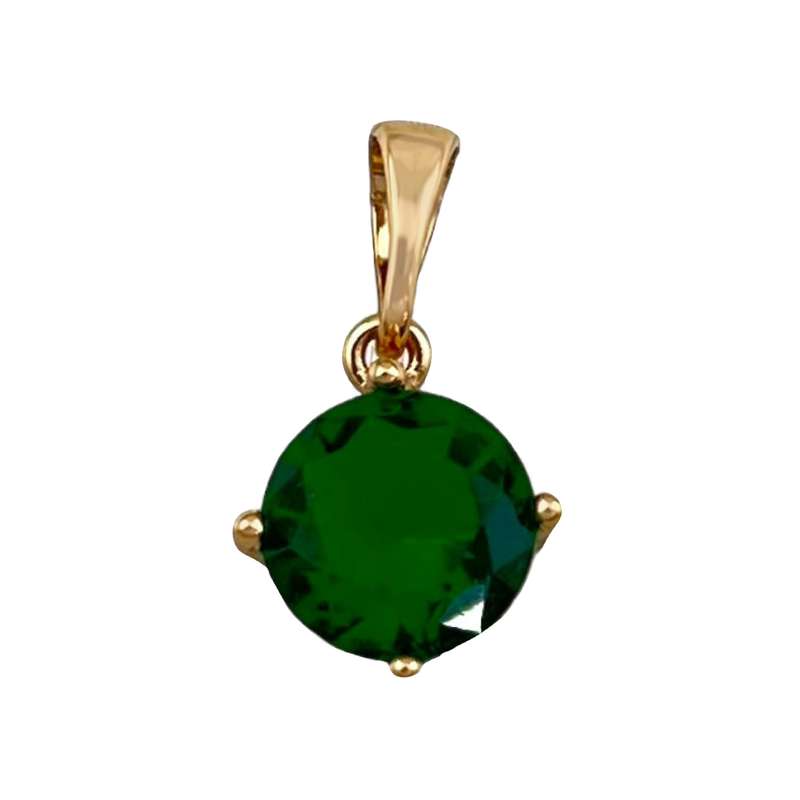 آویز گردنبند زنانه ژوپینگ مدل زمرد کد N4555 آویز گردنبند زنانه ژوپینگ مدل زمرد کد N4555