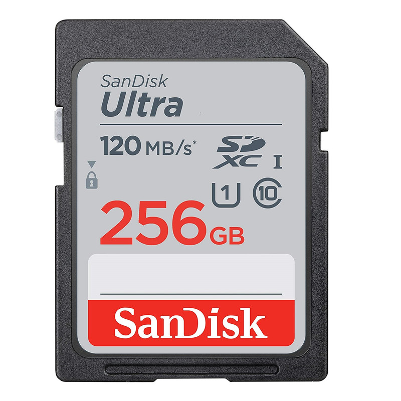 کارت حافظه SDXC سن دیسک مدل Ultra کلاس 10 استاندارد UHS-I U1 سرعت 120MBps ظرفیت 256 گیگابایت