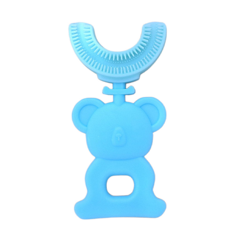 مسواک کودک مدل چرخشی سیلیکونی کد 2026 سری U