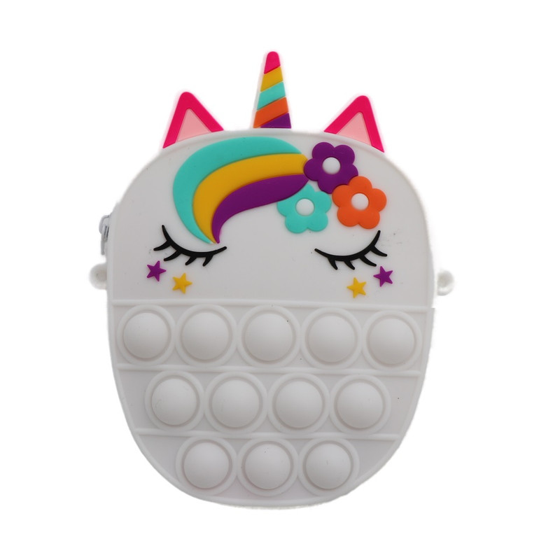 کیف رودوشی دخترانه مدل تک شاخ یونیکورن کد 5007