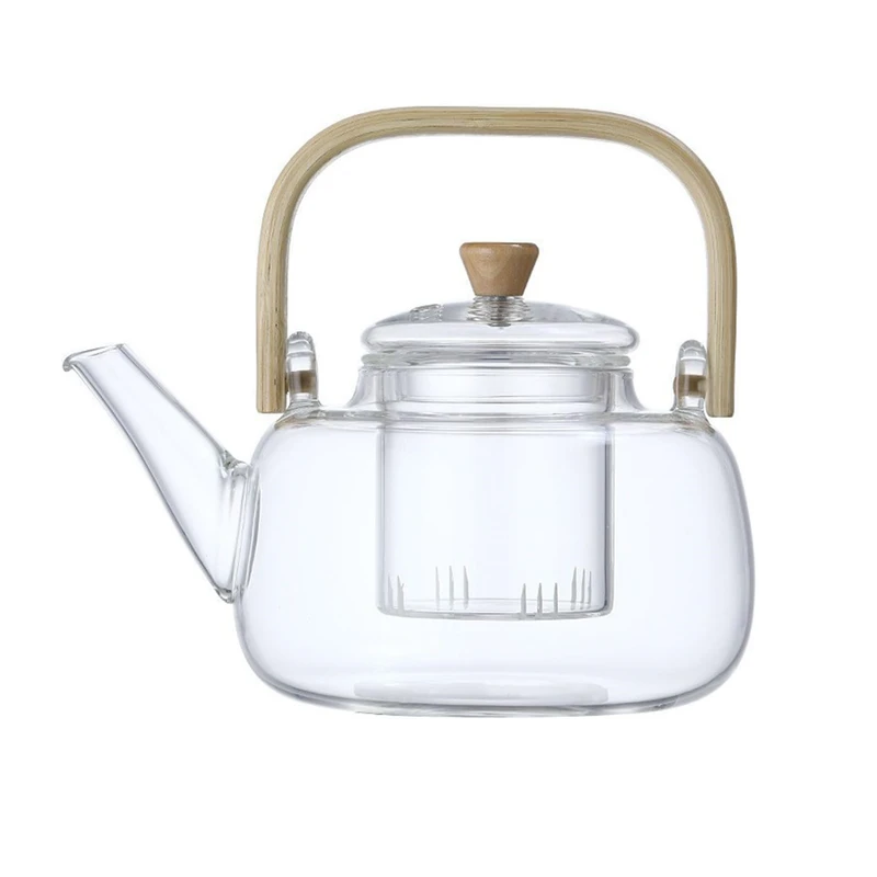 قوری مدل ویداستی دسته بامبو کد 1369n 800cc